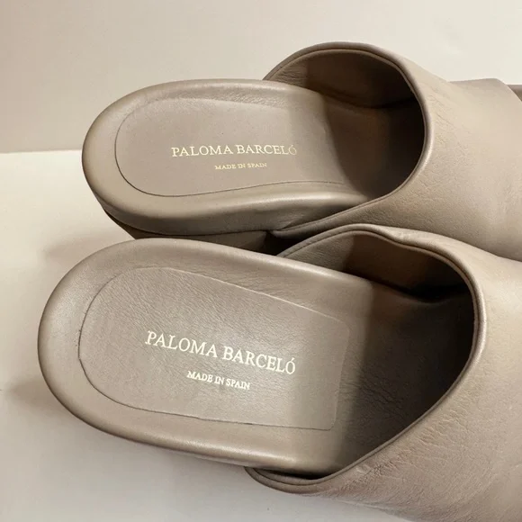 Paloma Barcelo Aliz Women's Tan Wedge Sandals. Size 37 - Picture 4 of 10